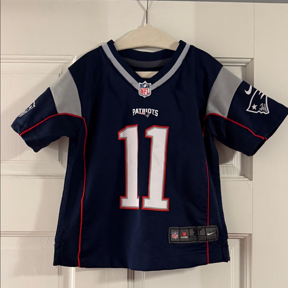 Kids Navy Patriots Jersey Julian Edelman